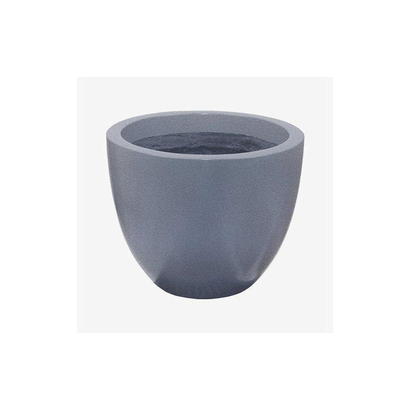 Pot résine effilé gris