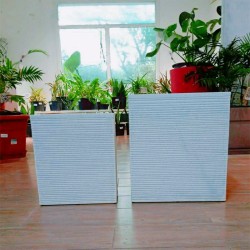 pot résine mi haute blanc 35 cm*35*45cm